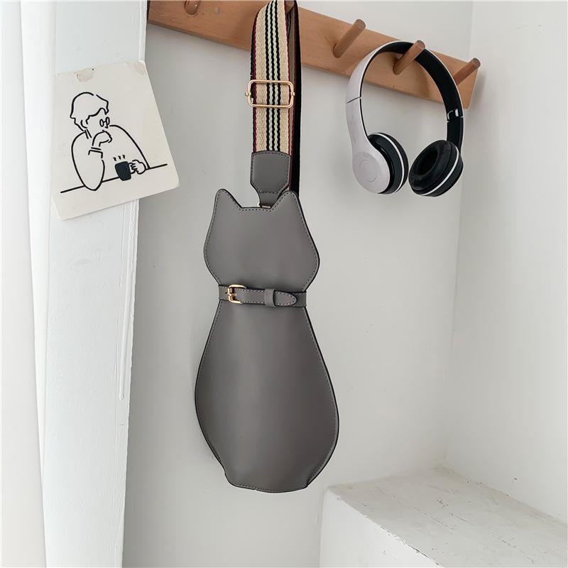 Funny Cat Fashion 2025 New Korean Version Street Shot Kitten Bag Fashion Personality Shoulder Messenger Bag