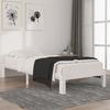 VidaXL Bed Frames White Solid Pine Wood 90x200 Cm 810351