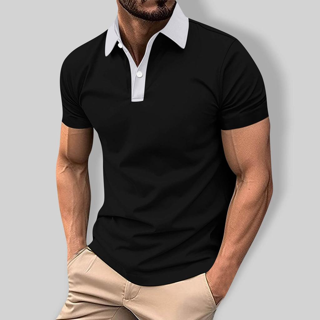 Мужская летняя дышащая рубашка с короткими рукавами и культурой отдыха