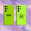 Чехол для телефона Charli-S XCX Brat для Samsung S24,30,21,22,23,20 FE,lite,PIus,Ultra,5G,Note,9,10 Прозрачная крышка
