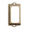 12pcs Metal Label Pull Handle Antique Brass Card Holder Vintage Portable Multi-function  Convenient for Furniture Cabinet