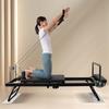 Pilates Reformer Core Bed - Foldable Metal Frame Machine for Yoga Exercise & Home Core Training