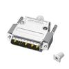 Mixed D-Sub Connector 30Amp - 9W4 Male/Female 5+4 Pin Power Mixed Contact PCB Mount Lock for Stability