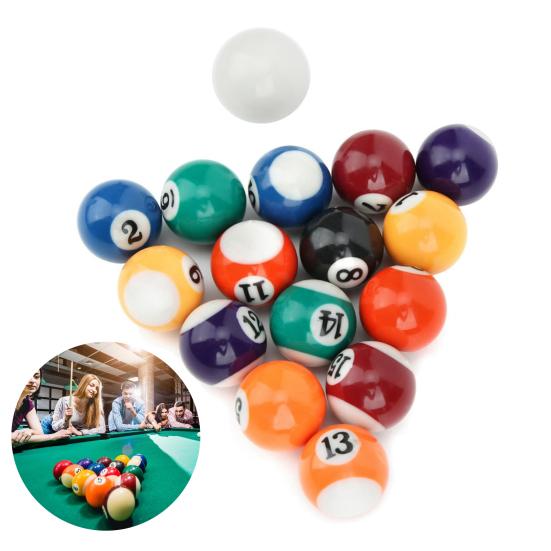 16 шт. мини-бильярдных шаров 32 мм/38 мм, набор детских шаров из смолы, аксессуары для бильярдного стола для игровых комнат, баров