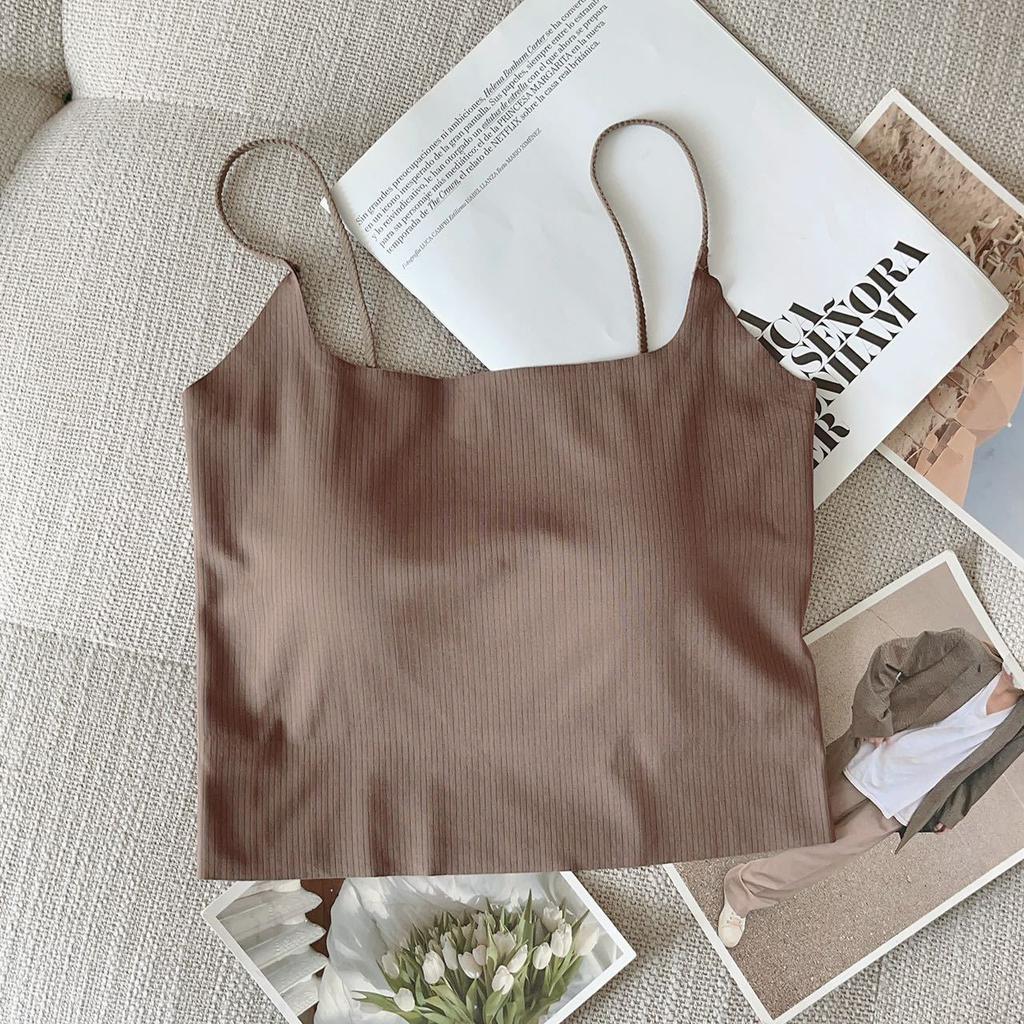 Простой и бесшовный дизайн, ощущение красивой спины, бюстгальтер One Pure Want To Take Breast Pad, открытая спина, маленький жилет-халтер для женщин, внутри топа