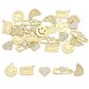 Copper Cute Heart Magnetic Tape Foot Pin Charms Pendants for Necklace Earring Bracelet Making