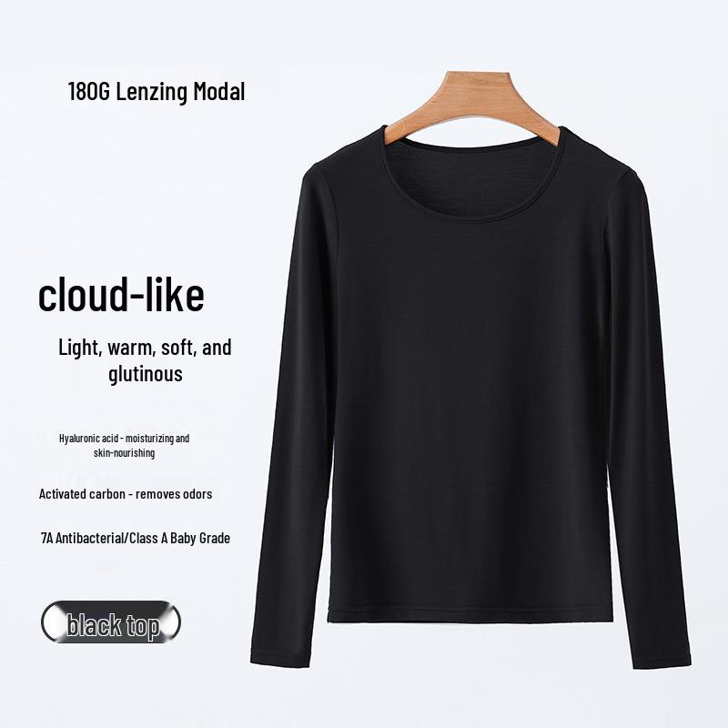 Женский антибактериальный комплект термобелья из модала Lenzing, улучшающий кожу - Базовый слой класса А для осени/зимы