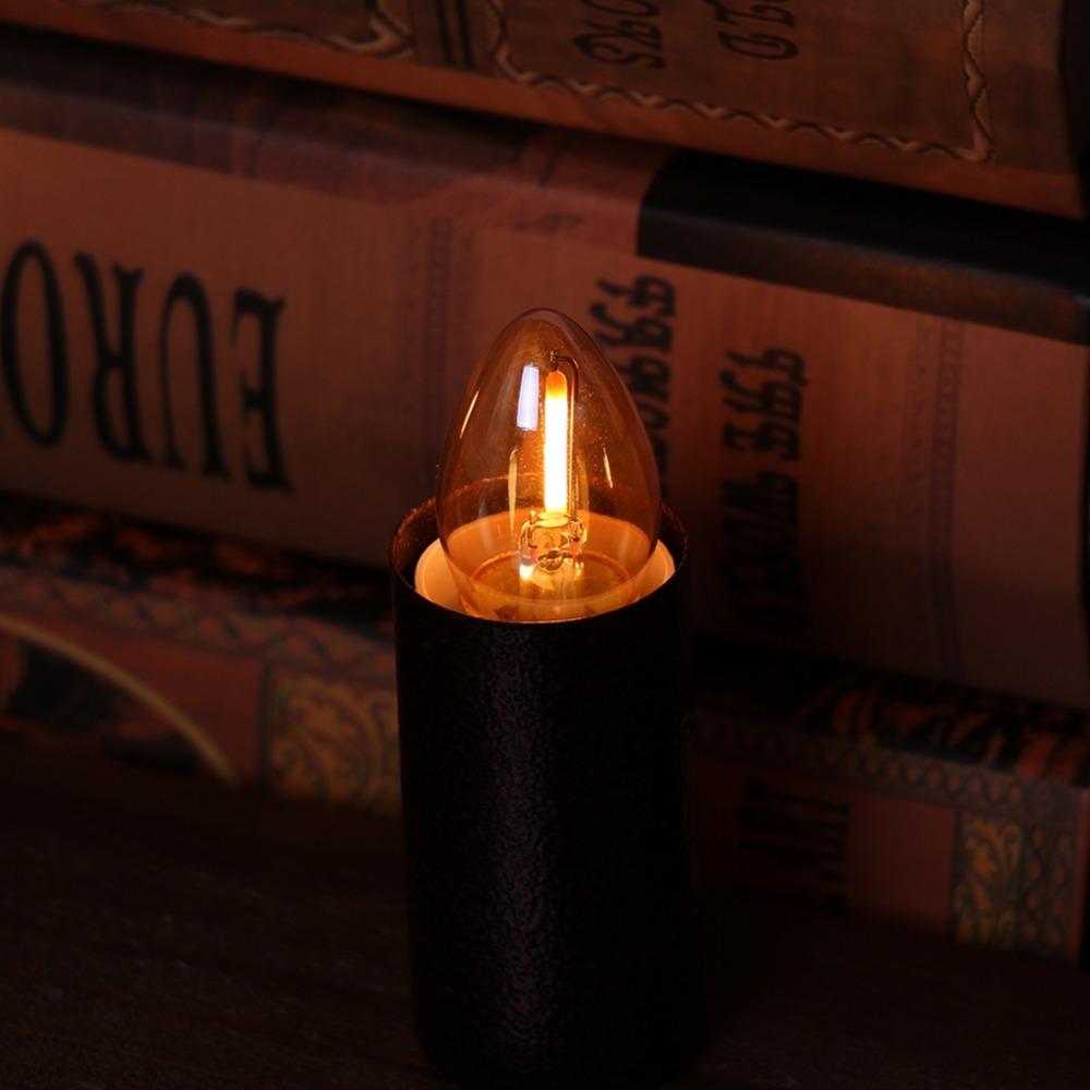 E12 E14 Светодиодная лампа накаливания Эдисона, ретро-лампа 2200K, освещение для гостиной, светодиодные лампы теплого белого цвета, переменный ток 220 В 110 В