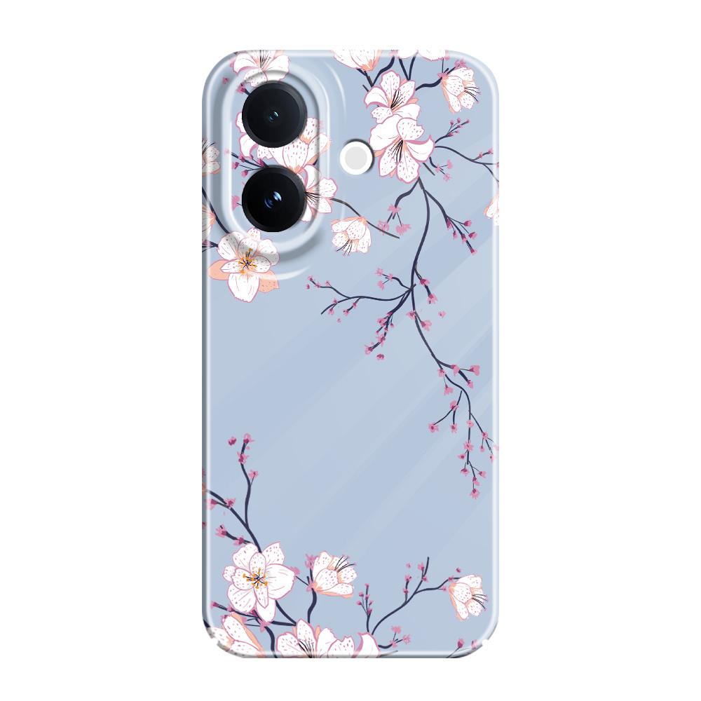 Чехол для телефона 'Опавшие цветы сливы' для VIVO V60 V50 V40 Lite V27 V25 V23 V23E V20 Pro 4G 5G Пленка Жесткий чехол