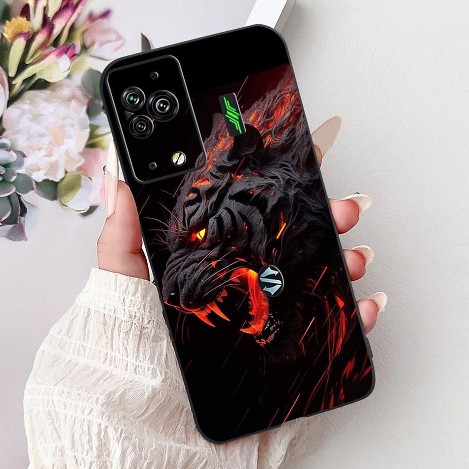 Чехол для телефона Xiaomi Black Shark 5 Pro Shark5 Black Shark 5 5Pro Элегантный Цветочный Кот Расписной Мягкий Силиконовый TPU Чехлы