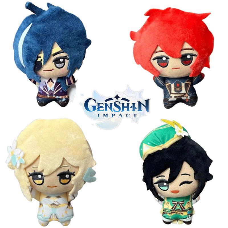Impact Plush Genshin Doll Pendant Venti Lumine Soft Stuffed Keychain Gift Kids