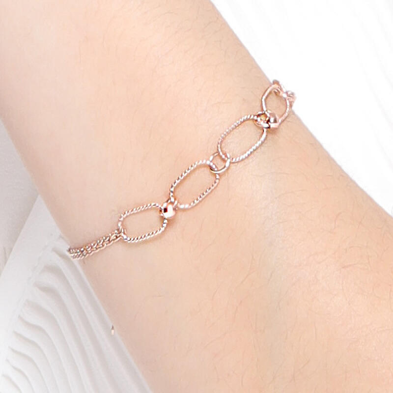 14K Gold Bracelet Cutting Circle