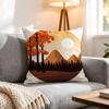 Classic Sunrise Cartoon Cushion Cover 1Pcs Decorative Covers Soft Cushion Case For Sofa Couch Decor 40X40 45X45 Pillowcases