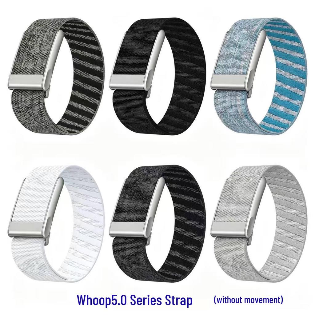 Ремешок Whoop 5.0: Эластичный плетеный нейлоновый спортивный браслет для мониторинга сердечного ритма