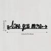 Love You More Metal Sign, Love Wall Decor,12" X 3.15" Bedroom Decor For Couples, Ideal Gifts For Anniversary, Wedding, Valentine's Day