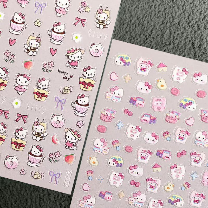 3D рельефные мультяшные наклейки Hello Kitty - Декоративные для DIY