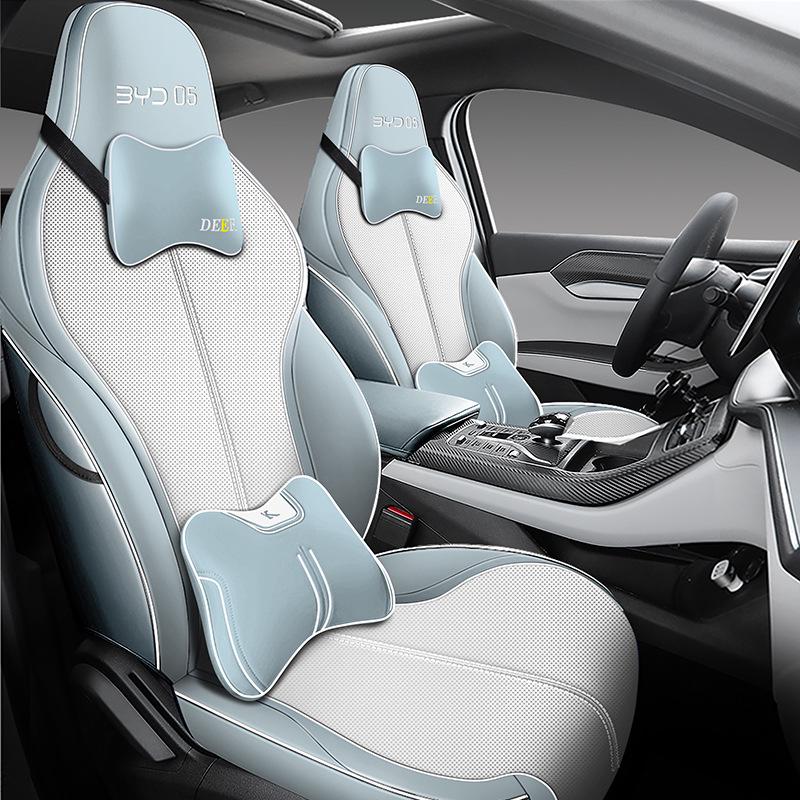 BYD Destroyer 05 Car Seat Cushion - Four Seasons, Full Surround, Five-Seat, Cartoon Design, Fits 22 Models