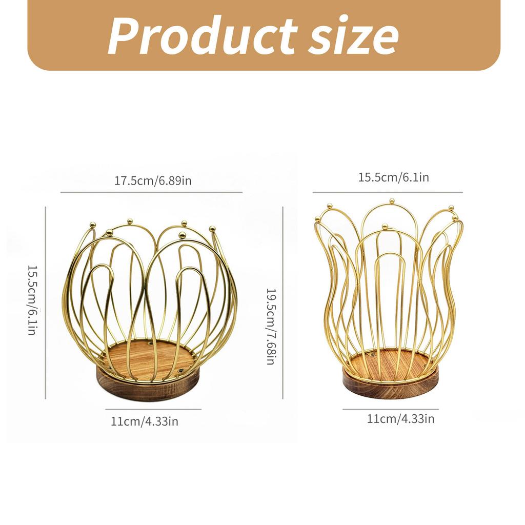 Деревенский держатель для кофейных капсул с основанием из массива дерева, просторный металлический поднос для хранения капсул эспрессо для организации кухни