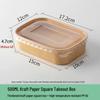 Одноразовые контейнеры для еды из крафт-бумаги