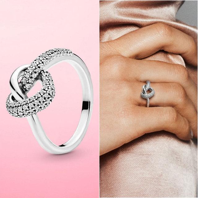 Женское кольцо Новое стерлинговое серебро 925 пробы сверкающие и полированные линии кольцо на палец для женщин свадьба помолвка ювелирные изделия подарок