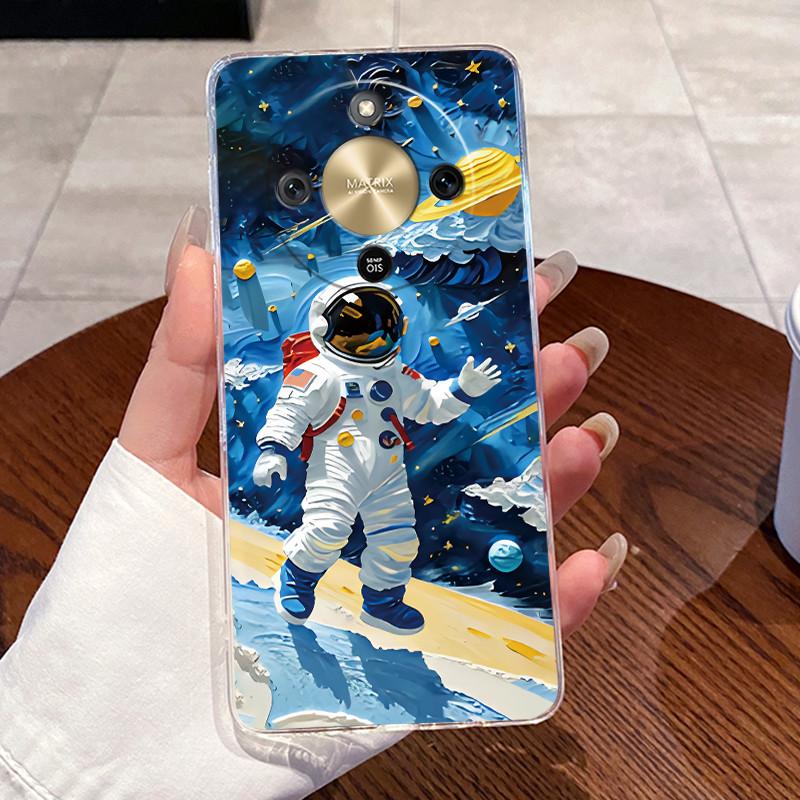 Чехол для Honor X9d Case 5G Эстетичный Модный Милый Мультяшный Кот Мягкий Силиконовый Задний Чехол HonorX9d X 9d 5G Прозрачный Чехол для Телефона