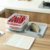 Прямоугольный пластиковый контейнер для хранения продуктов с крышкой для сохранения свежести