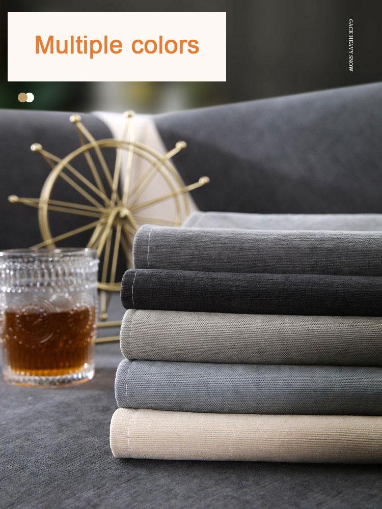 Solid Color Sofa Towel for Living Room Chenille Sofa Cushion Couch Cover Modern Minimalist Corner Sofa Cover Multi-sizes