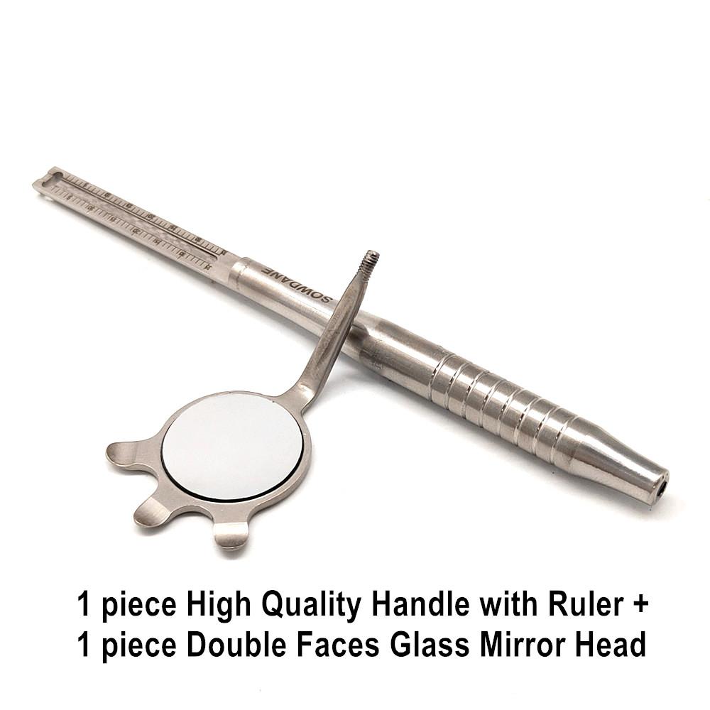 Стоматологическое зеркало для рта Одонтоскоп Уход за полостью рта Чистота зубов Осмотр Гигиена Стеклянное зеркало Зеркало с ручкой