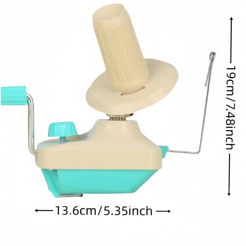 Manual Yarn Ball Winder - Handheld Fiber Wool String Winder For DIY Sewing & Knitting Portable Hand-Cranked Thread Organizer Kit