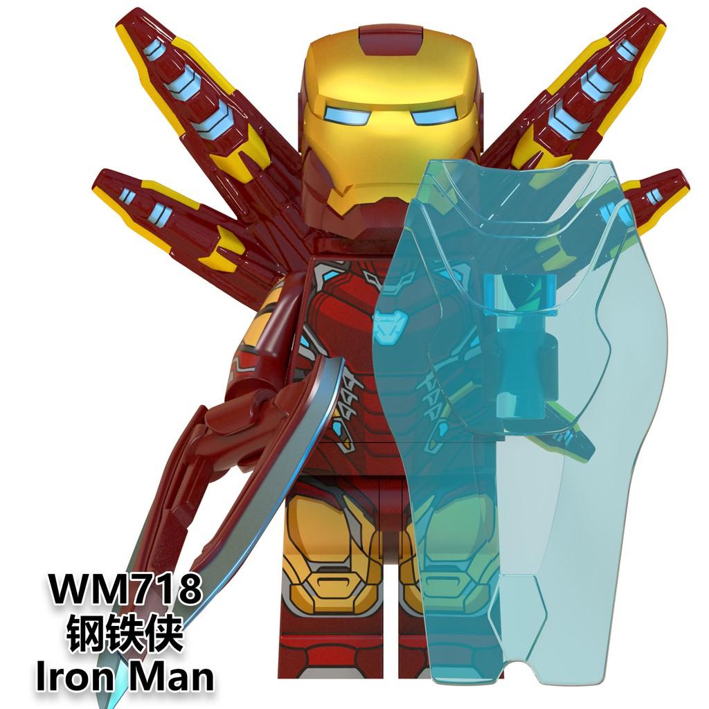 Marvel Avengers 4 Iron Man Thor War Machine Ant-Man Compatible Minifigures Building Blocks Toys for Children WM6063