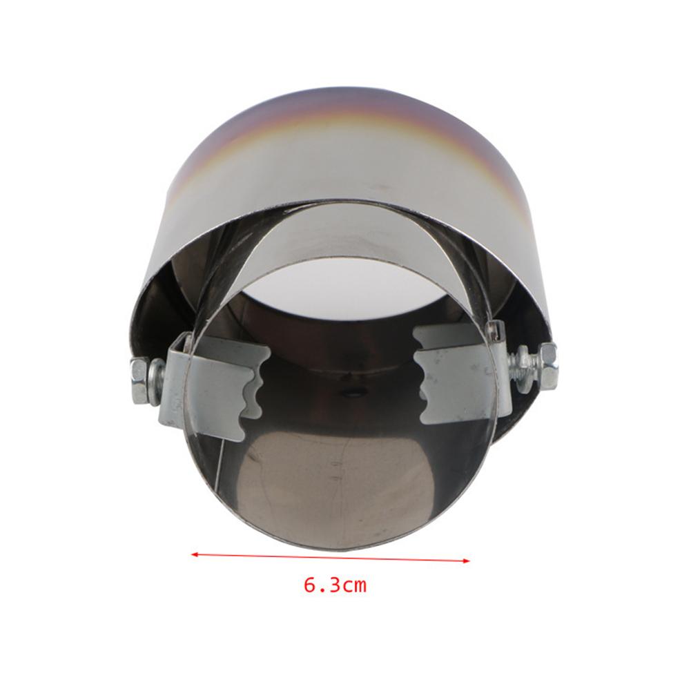 63 мм наконечник глушителя выхлопной трубы автомобиля из нержавеющей стали, выхлопная труба, модификация выхлопной трубы, глушители