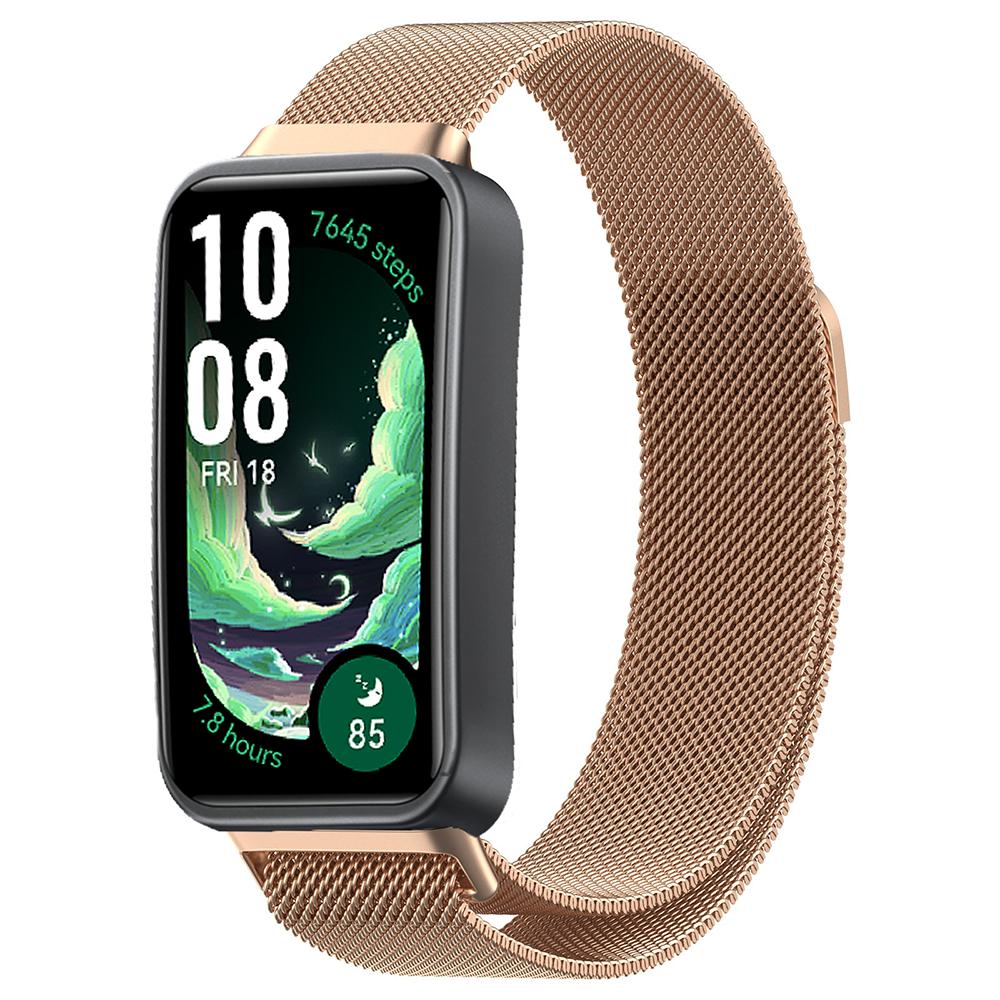 Миланская петля для Huawei Band 10 9 8 Магнитный металлический браслет из нержавеющей стали Ремешок Аксессуары для Huawei Band 11/11 Pro