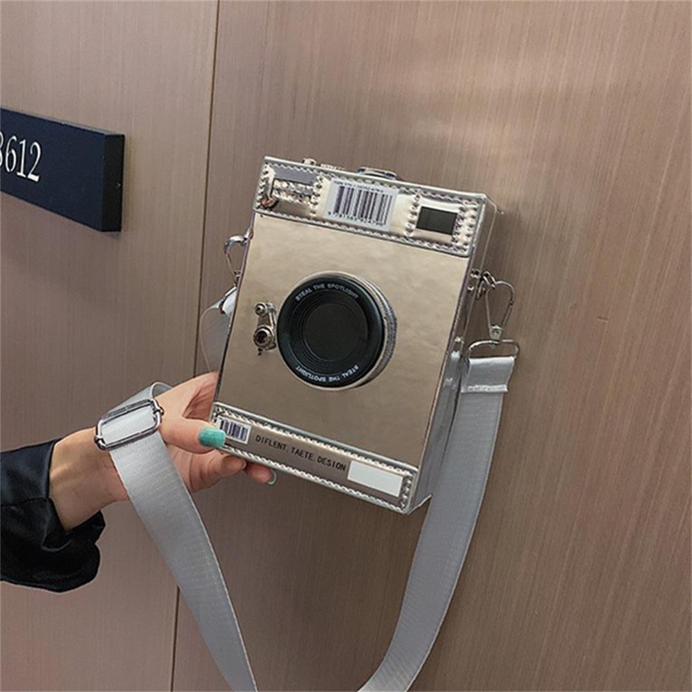 Повседневная модная индивидуальная креативная сумка через плечо с широким ремнем для фотоаппарата, маленькая квадратная сумка, простая модная сумка через плечо на одно плечо