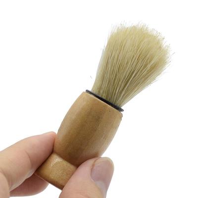 Мужская деревянная щетка для бороды и бритья для очистки пены и волос