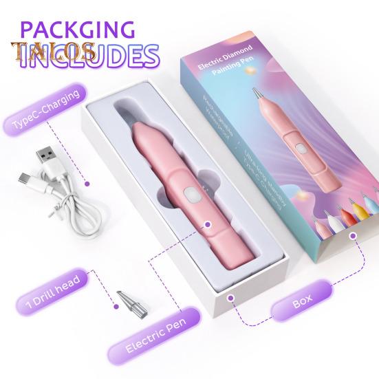 Электрическая ручка Diamond Art, беспроводная вакуумная ручка Diamond Art, портативная ручка без воска для создания алмазных художественных изделий своими руками, алмазные художественные изделия
