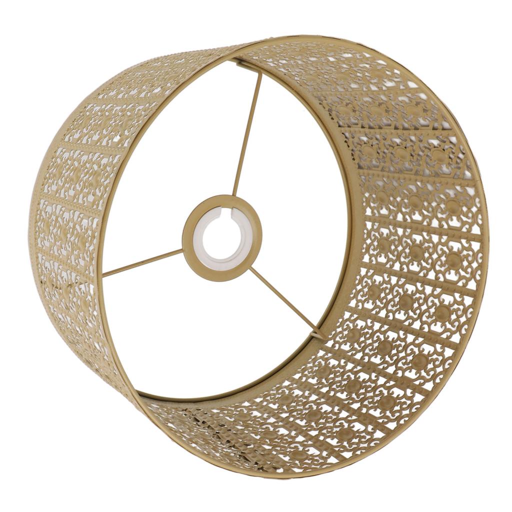 Lamp Shade Hollow Out Metal E27 E14 Clip On Easy Installation Durable Lamp Cover for Table Bedroom