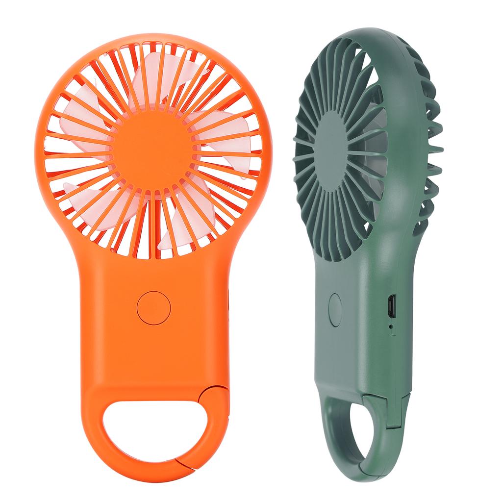 Портативный портативный вентилятор с зарядкой через USB, 3 скорости, регулируемый, мини-модный вентилятор с карабином