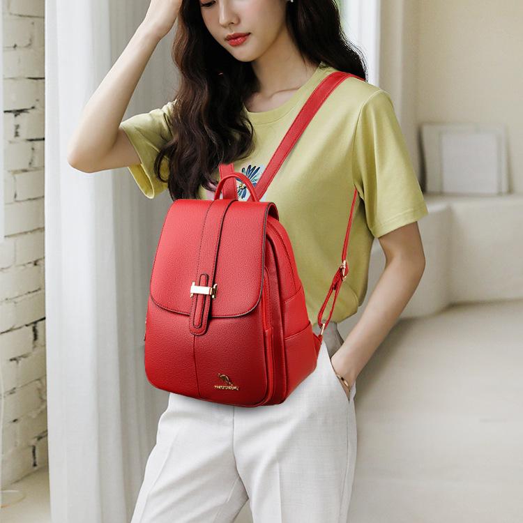Новый стильный рюкзак, женский модный простой школьный рюкзак в студенческом стиле, повседневный женский рюкзак, дорожная сумка большой вместимости