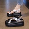 New Thick-soled Height-increasing Sandals for Women Casual Beach Shoes with A Sponge Cake Style