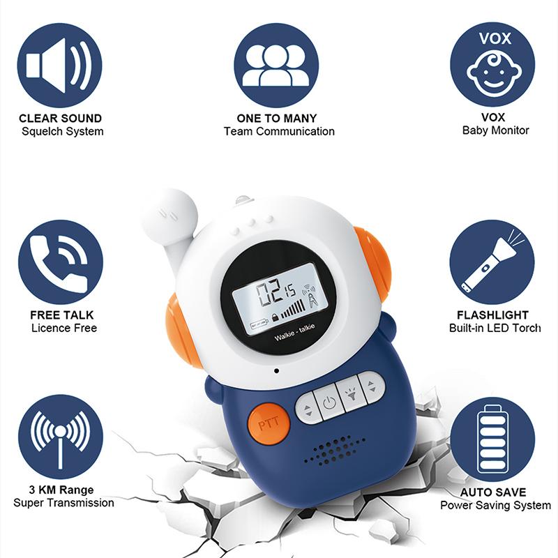 Детская рация с героями мультфильмов, портативный трансивер Celular, телефон, радио, домофон, мини-игрушки, рация, подарки для мальчиков и девочек