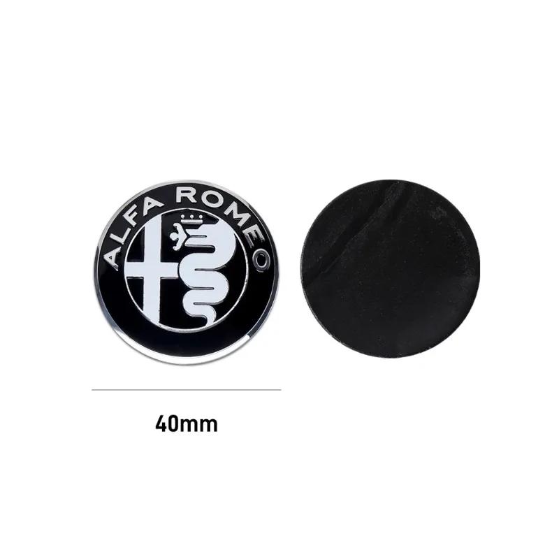 For Alfa Romeo 2026 Hot Sticker 5 colors 75mm Car Front Hood Emblem Logo Rear Trunk Badge for Alfa Romeo 159 147 Giulietta Stelv