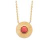 [Q9130] - Gold Plated Necklace 'Cléopatra' Golden Coral - 15 Mm