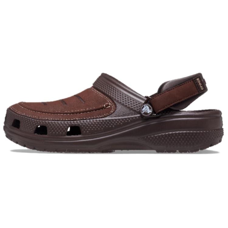 Crocs Yukon 2 SportsClog Кожаные клоги Мужские Темно-кофейные 207689-23D