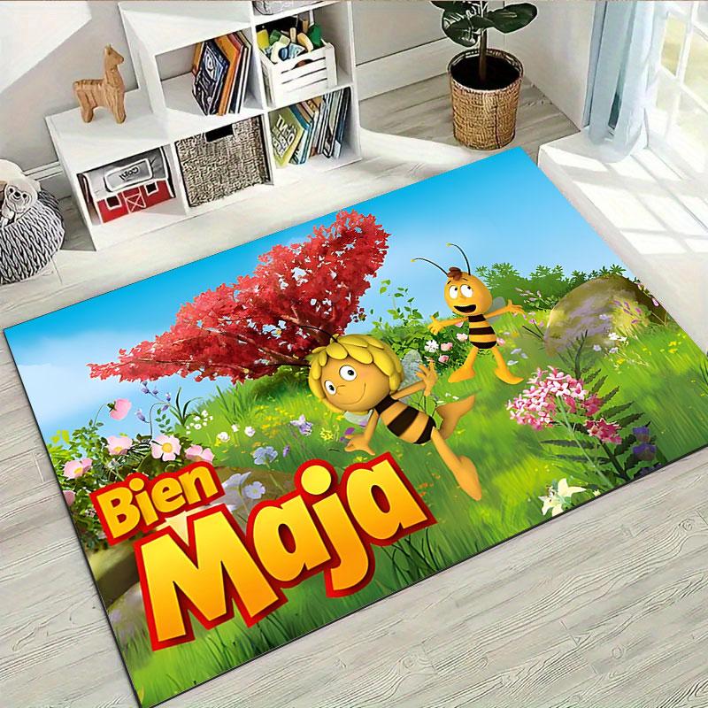 Коврик «Пчелка Майя», подходит для гостиной, спальни, игровой комнаты, компьютерной комнаты и домашнего декора.