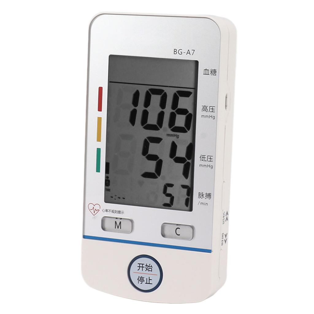 Elderly Home Blood Pressure Glucose Monitor Automatic Blood Pressure Glucose Tester with Test