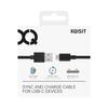 Kabel USB-A do USB-C Xqisit 3m Szybkie ładowanie Czarny