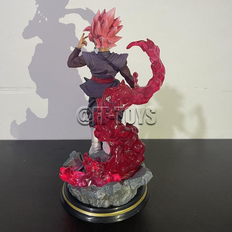 28cm Drogan Boll Z Zamasu Figure Black Gocool Pvc Action Figures Gk Statue With Light Base Collection Model Toys For Children Gift