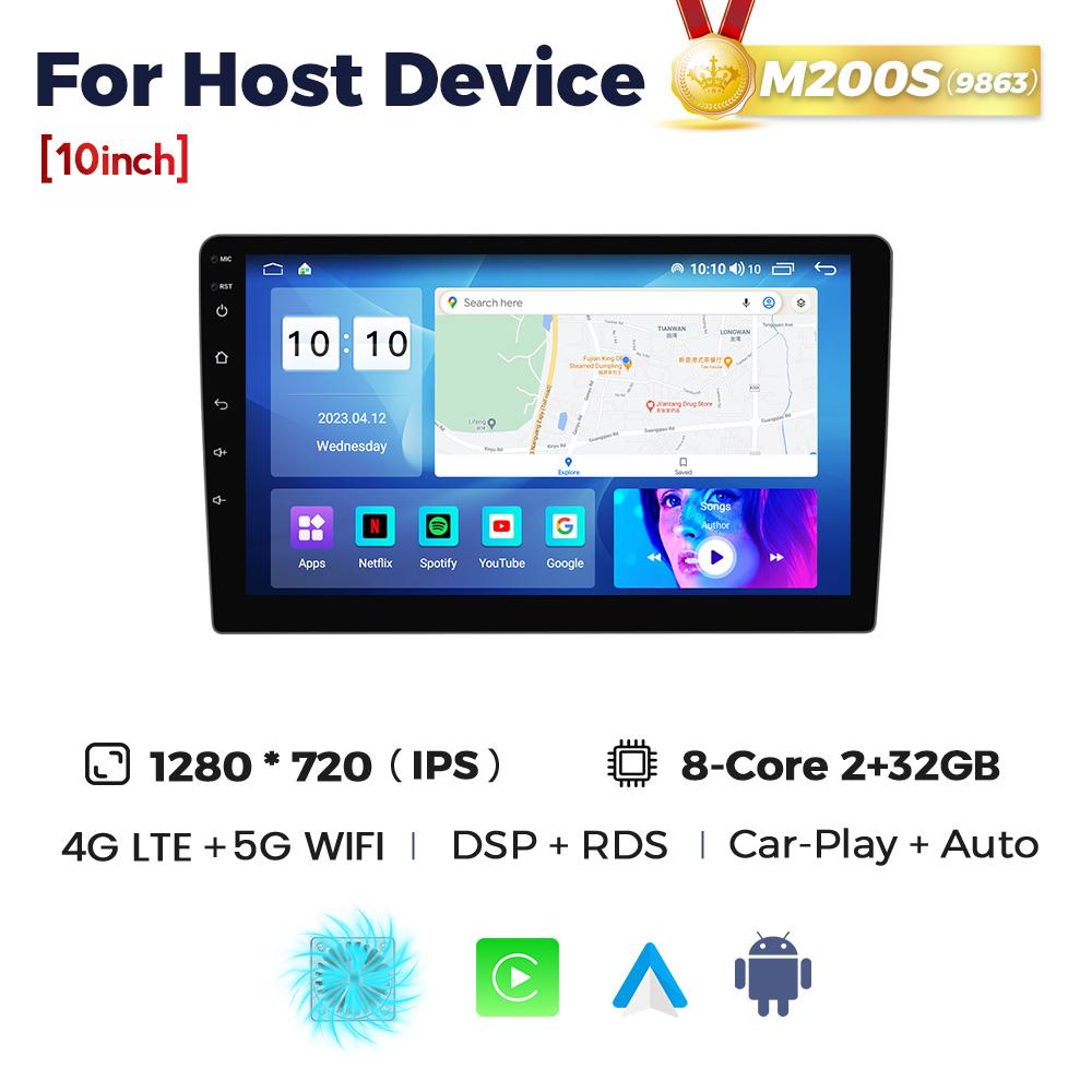 Navifly 9" 10" IPS 2Din Android автомобильное радио Авторадио 2 Din Универсальный стерео WIFI GPS мультимедийный плеер для Nissan Toyota Kia VW