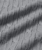 LEMAIN SECOND Oversized Voluminous Washable Half-Zip Cable Knit [Gray]