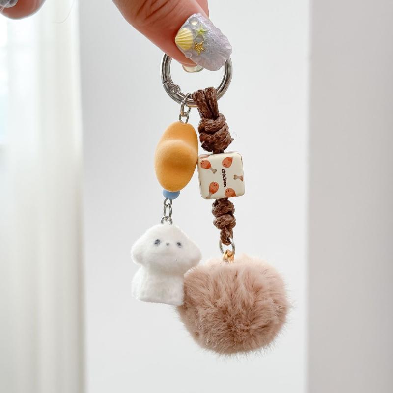 1pc Trendy Bear Dog Knitting for Women with Cute Charm, Decorative Accessory for Keys, Bags & Backpacks Gift Bag Charm